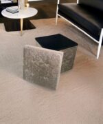 Crush Velvet Ottoman Storage Stool (15″ x 15″ x 15″) – Tufted Storage Box - Image 4