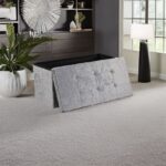 Crush Velvet Ottoman Storage Stool (30″ x 15″ x 15″) – Large Tufted Storage Bench - Image 2